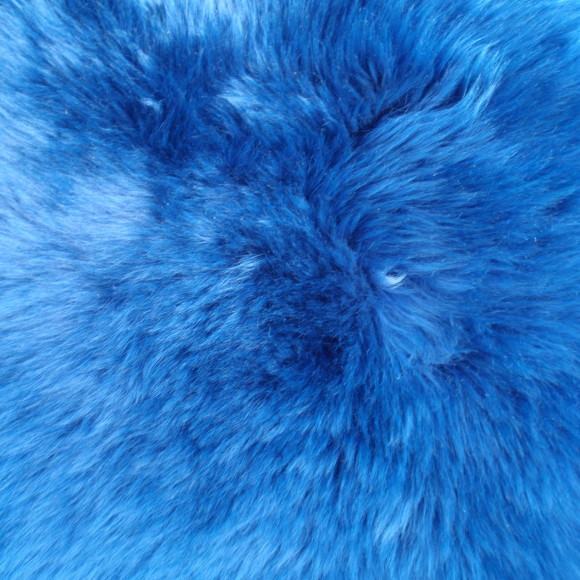 Schapenvacht cobalt blauw